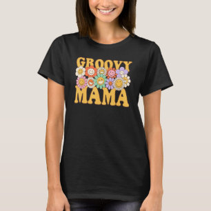 Groovy Mama Retro Matching Family 1. Geburtstag Pa T-Shirt