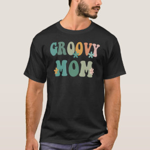 Groovy Mama Retro Matching Family Baby Dusche T-Shirt