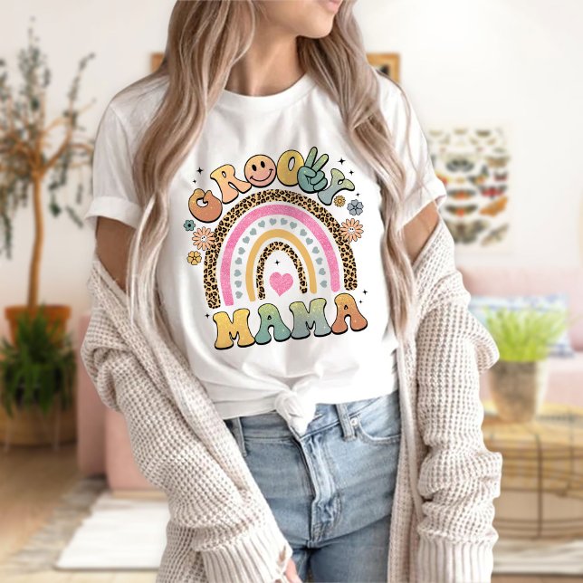 Groovy Mama Shirt, Groovy Mama T - Shirt (Von Creator hochgeladen)