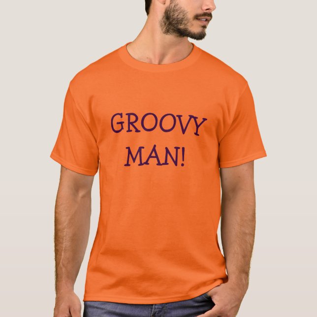 GROOVY MAN! Men-Krawatte-Dye-T - Shirt (Vorderseite)