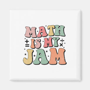 Groovy Math Is My Jam Erster Tag Ck Zur Schule Mat Magnet