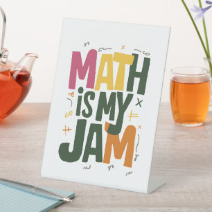 Groovy Math ist mein Ding erster Tag zurück in der Sockelschild