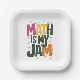 Groovy Mathe ist mein Ding Erster Tag zurück in di Pappteller