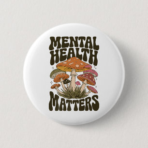 Groovy Mental Health S - Bewusstsein für psychisch Button
