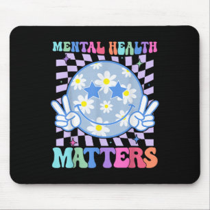 Groovy Mental Health S Blume Autism Smile Face Mousepad