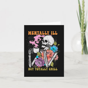 Groovy Mentally Ill, aber Totally Chill Halloween Karte
