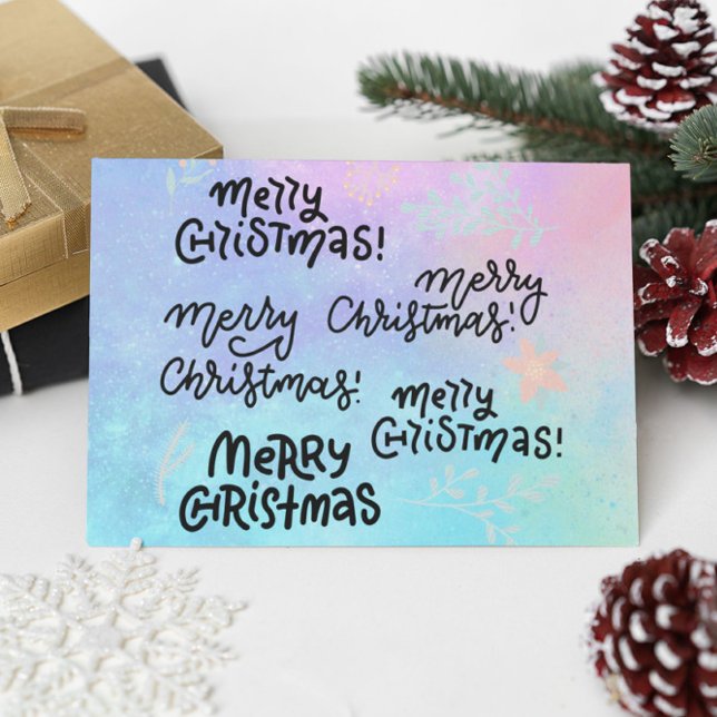 Groovy Merry Christmas Postkarte (Von Creator hochgeladen)