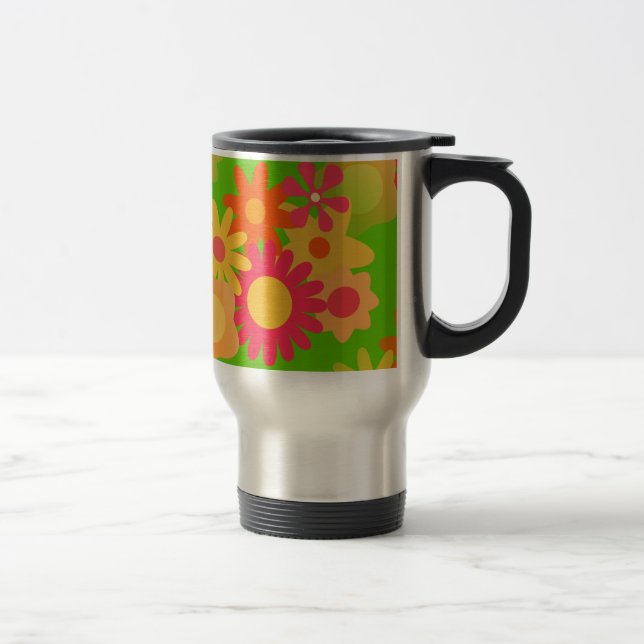 Groovy Mod floral Reisebecher (Rechts)