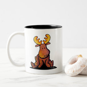 Groovy Moose Zwei-Tone-Kaffee-Tasse Zweifarbige Tasse