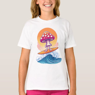 Groovy Mushroom Surfer Typ T-Shirt
