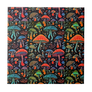 Groovy Mushrooms Pattern Fliese