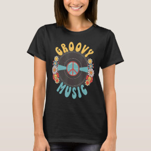 Groovy Music Peace Signature Blume Girl-del-Carmen T-Shirt