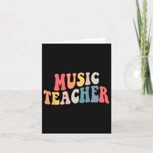Groovy Music Teacher Team Dozent Dozent an Schule Karte