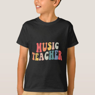 Groovy Music Teacher Team Lehrer zurück zur Schule T-Shirt