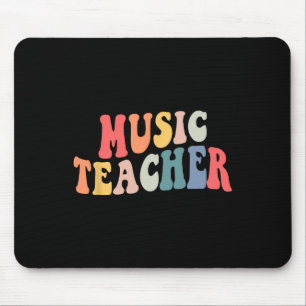 Groovy Musiklehrer Team Lehrer Zurück zur Schule Mousepad