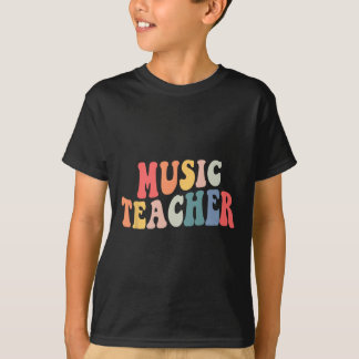 Groovy-Musiklehrer-Teamlehrer Zurück Zur Schule  T-Shirt