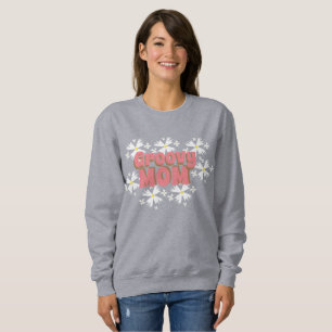 Groovy Muttertag Mama Daisy Sweatshirt