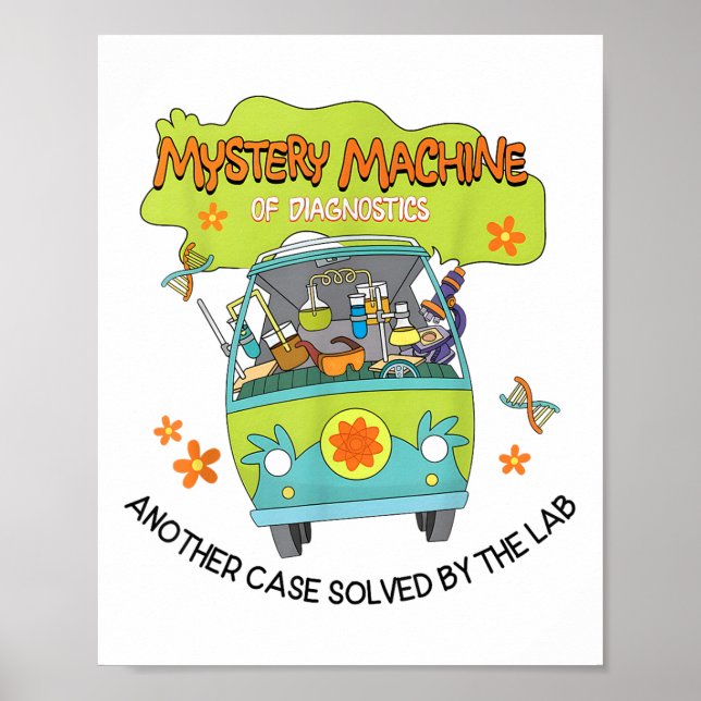 Groovy Mystery Machine Diagnostics Labrador Tech L Poster (Vorne)