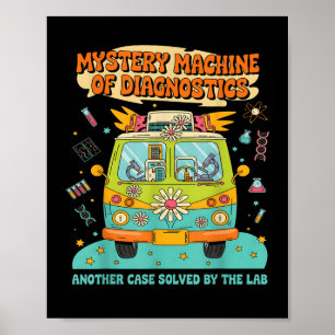 Groovy Mystery Machine Diagnostics Labrador Tech L Poster
