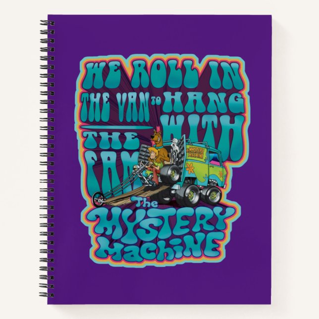 Groovy Mystery Machine Fam Graphic Notizbuch (Vorderseite)