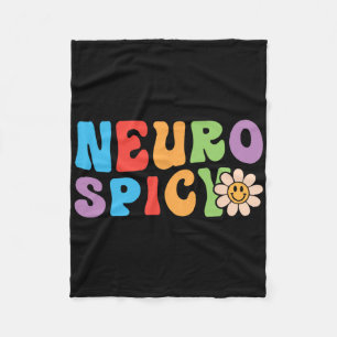 Groovy Neurospicy - Neurodivergent Adhäd Asd Autis Fleecedecke
