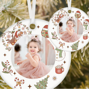 Groovy Niedlich Santa Birthday Party Keramik Keramik Ornament