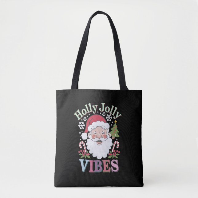 Groovy Niedlich Santa Claus Holly Jolly Vibes Xmas (Vorderseite)