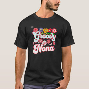 Groovy Nona Floral Hippie Retro Daisy Blume Mothe T-Shirt