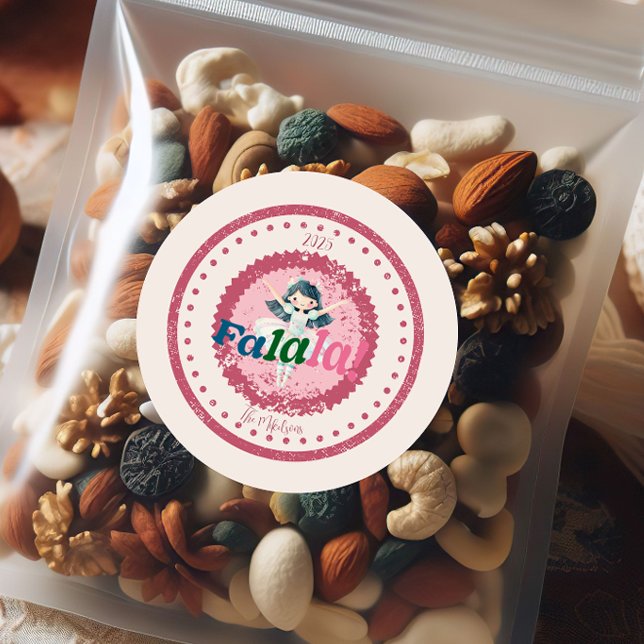 Groovy Nutcracker Retro Pastel Christmas Runder Aufkleber (Von Creator hochgeladen)