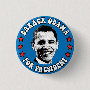 Groovy Obama für Präsident Button