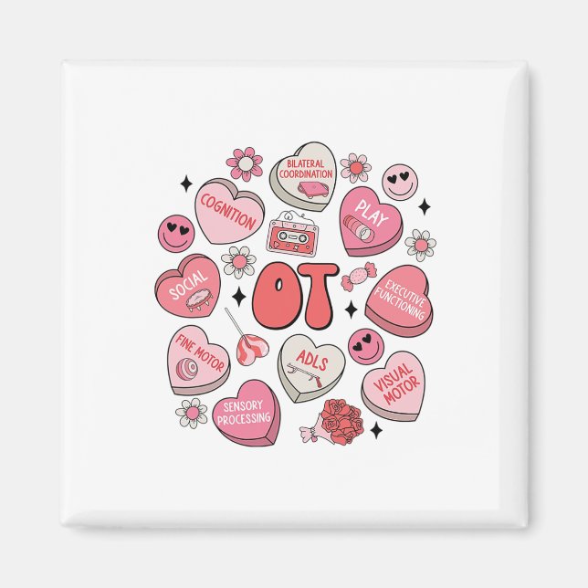 Groovy Occupational Therapy Valentine Ot Conversat Magnet (Vorne)