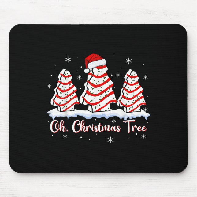 Groovy Oh Christmas Tree Cakes Debbie Beckey Jen C Mousepad (Vorne)