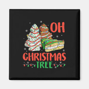 Groovy Oh Christmas Tree Cakes Debbie Becky Jen Ca Magnet