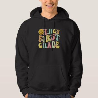Groovy Oh Hey 1st First Grade Back To School For T Hoodie