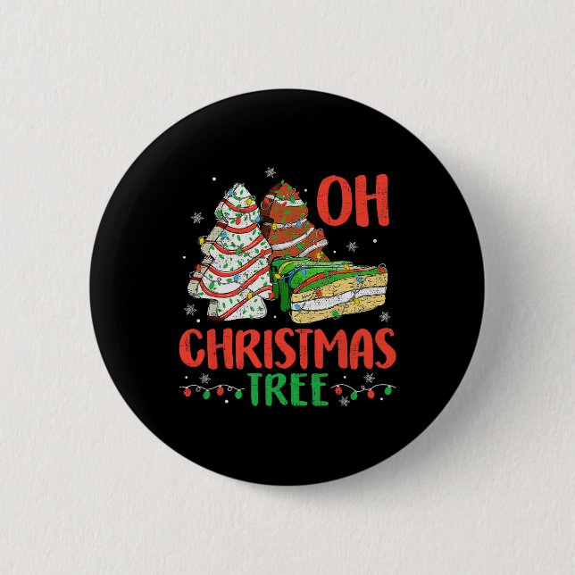 Groovy Oh Weihnachtsbaum Kuchen Debbie Becky Jen C Button (Vorderseite)