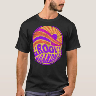 Groovy Oma 70er Ästhetische Nostalgie 1970er Jahre T-Shirt