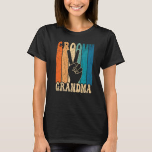 Groovy Oma 70er Ästhetische Nostalgie 1970er Jahre T-Shirt