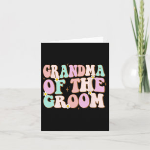 Groovy Oma des Groom-Polterabends Oma Karte