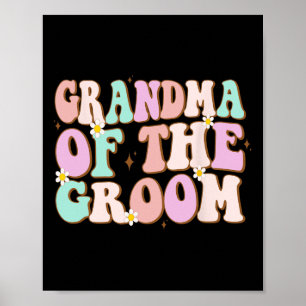 Groovy Oma des Groom-Polterabends Oma Poster