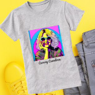 Groovy Oma Retro Blume Power Vintag Hippie T-Shirt