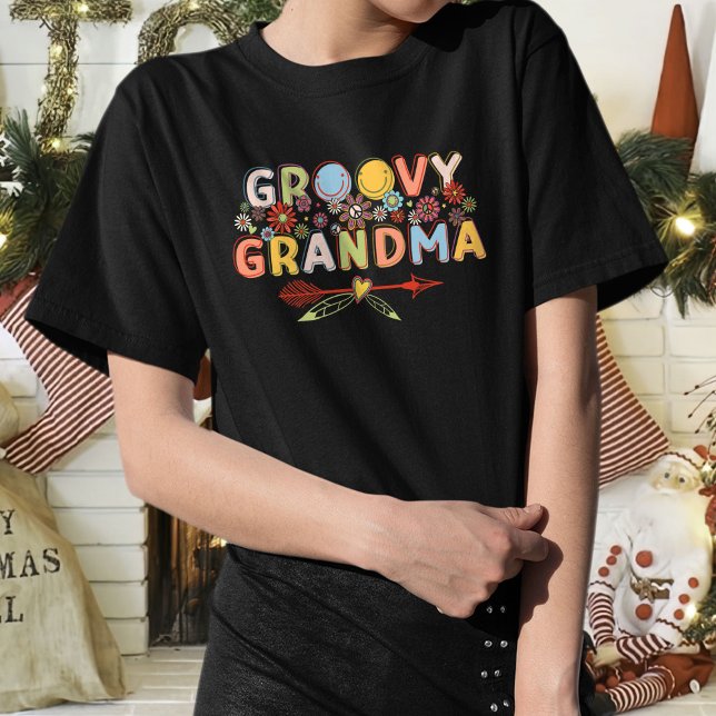 Groovy Oma Shirt, Funny Groovy Oma T - Shirt (Von Creator hochgeladen)