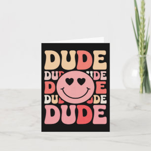 Groovy One Loved Dude Valentinstag Familie Karte