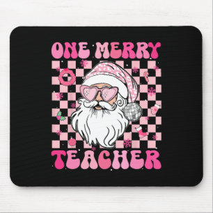 Groovy One Merry Lehrer Weihnachten Weihnachten We Mousepad