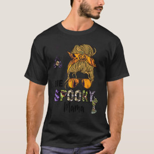 Groovy One Spooky Mama Witchy Mama Skull Hexe T-Shirt