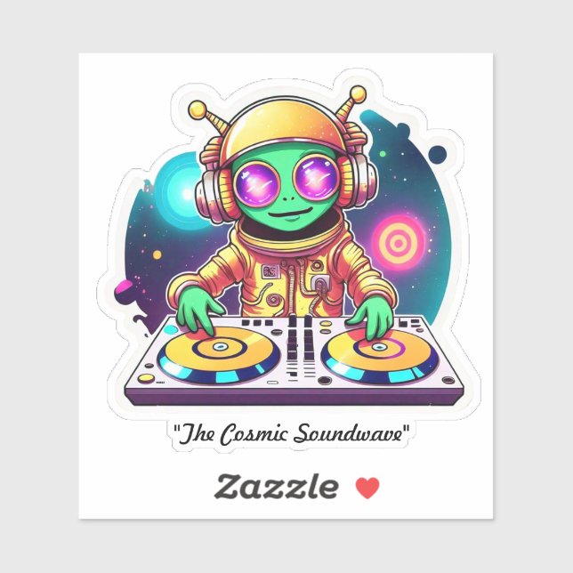 "Groovy Orbit Soundtrack" Aufkleber (Blatt)