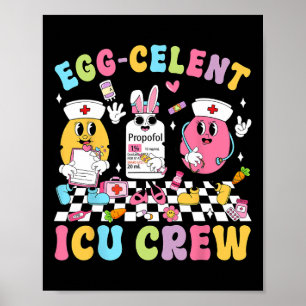 Groovy Ostertag Egg-zelent Icu Crew Bunny Nurse Poster