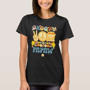 Groovy Papa Retro passende Familien-Baby-Party Übe T-Shirt