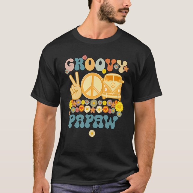 Groovy Papaw Retro Matching Family Baby Duschfett T-Shirt (Vorderseite)