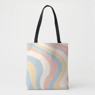 Groovy pastellfarbene Retrowellen Design