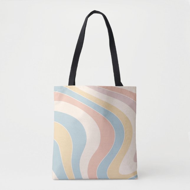 Groovy pastellfarbene Retrowellen Design (Vorderseite)